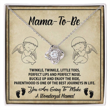 To Mama-To-Be - Parenthood Is One Of The Best Journeys In Life, You Are Going To Make A Wonderful Mama - Love Knot Necklace