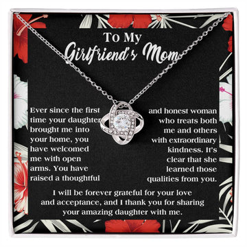 To My Girlfriend's Mom - Forever Grateful For Your Love And Acceptance - Love Knot Necklace