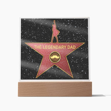 The Legendary Dad Star - Printed Acrylic Plaque