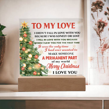 To my love - First time i saw you - Acrylic plaque