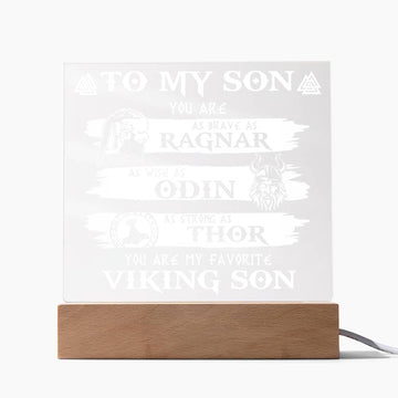 To My Viking Son - You Are As Brave As Ragnar - Acrylic Plaque