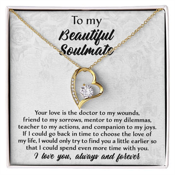 To My Beautiful Soulmate - Your Love Doctors - Heart Necklace