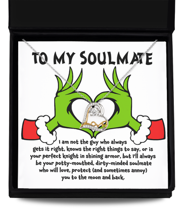 To My Soulmate - Perfect knight - Love Dancing Necklace