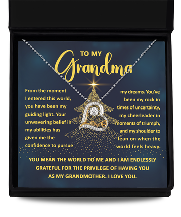 To My Grandma - Love Dancing Necklace Gift