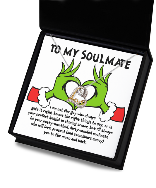 To My Soulmate - Perfect knight - Love Dancing Necklace