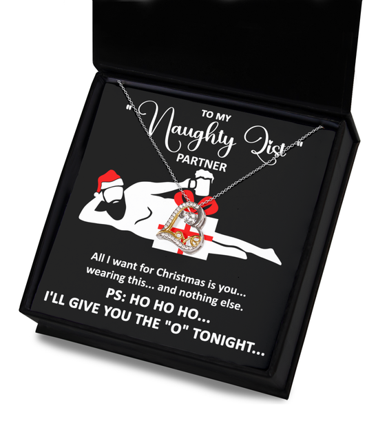 To My Naughty List Partner - Love Dancing Necklace