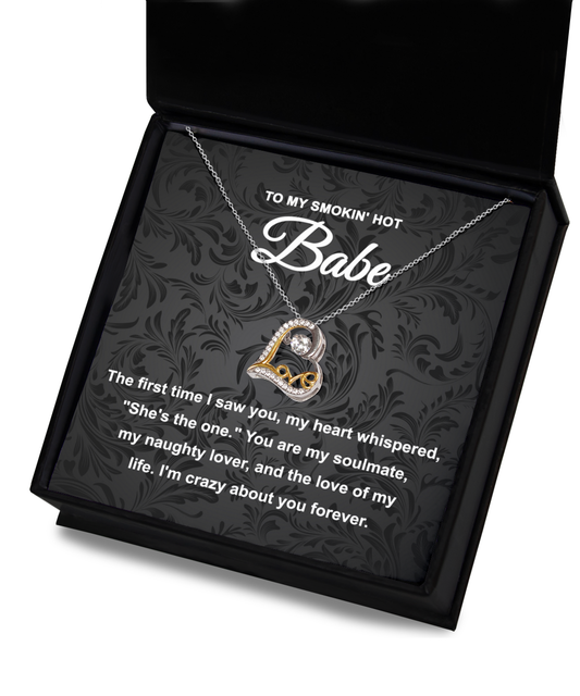 To My Smokin' Hot Babe - You Are My Soulmate, Naughty Lover - Love Dancing Necklace