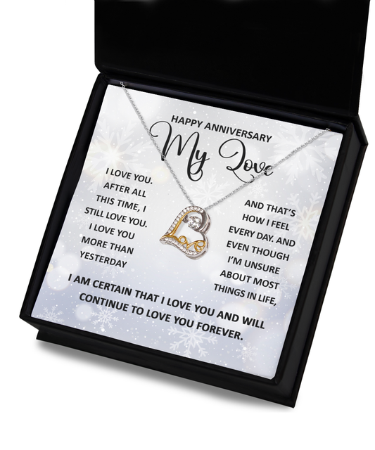 To My Love - Still Love You - Love Dancing Necklace